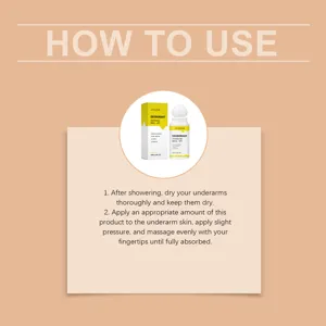 Instrucciones de uso del desodorante aclarante roll-on para axilas JAYSUING