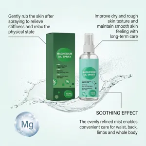 Spray all'olio di magnesio per il sollievo muscolare e la cura della pelle fresca