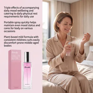 Spray corporel relaxant pour femmes avec brume légère pour le bien-être quotidien et la fraîcheur.