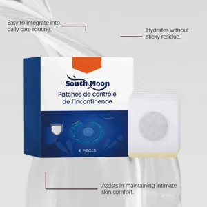 Patches South Moon pour l'incontinence féminine, 6 pièces pour un soin intime doux.