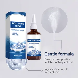 Détail du spray nasal à l'iode minéral professionnel avec formule douce quotidienne