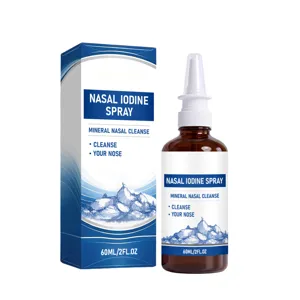 Spray nasal à l'iode minéral de 60 ml pour un nettoyage doux et des soins quotidiens