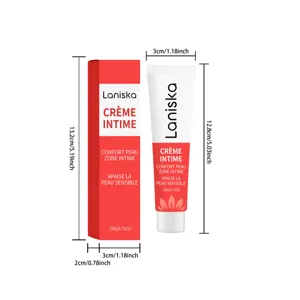 Laniska Damen Intimkoerperpflegecreme sanfte feuchtigkeitsspendende beruhigende 20g Tube