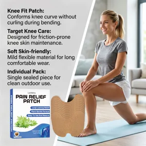 Laniska herbal knee pain relief patch, ergonomic design, flexible care for joint comfort.