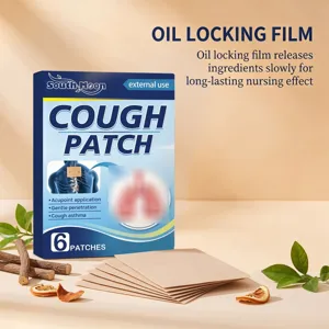 Herbal cough relief patch for soothing respiratory comfort with long-lasting herbal formula.