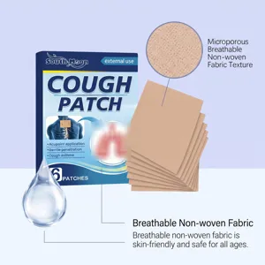 South Moon herbal cough patch for external use, breathable non-woven fabric, 6 patches.