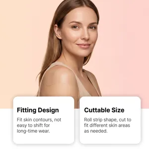 Parche de cuidado de la piel de silicona para el cuerpo, transpirable, suave, liso y cómodo.