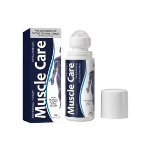 Roll-on refrescante y calmante para el cuidado muscular con caja para masaje diario de articulaciones.