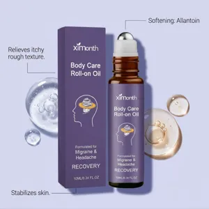 Aceite roll-on de cuidado corporal XIMONTH 10ml con alantoína para calmar la piel.