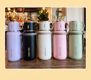 Group of 316 stainless steel vacuum flasks in multi colors for outdoor travel