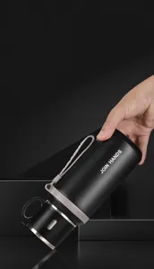 Bouteille d'eau isotherme sous vide en acier 316 grande tasse thermos portable extérieure