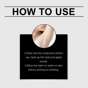 Instructions étape par étape pour l'application du stick déodorant OCEAURA