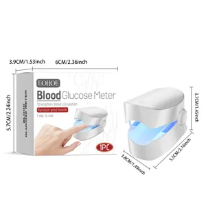 Portable body care device with clear dimension markers for easy daily hand and nail maintenance.