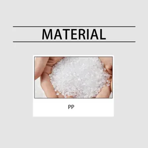 Detailed view of high quality PP plastic pellets material, durable and safe for manufacturing.