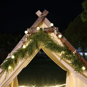 Artificial Norfolk Pine Christmas Garland Real Touch PE Pine Needle Greenery Garland For Mantel Door DIY Xmas Home Decoration