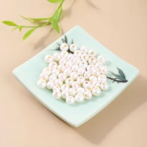 Natuurlijke witte zoetwaterparels met groot gat voor DIY sieraden maken accessoires