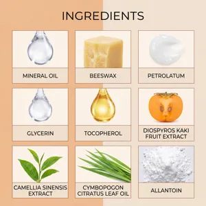 Jaysuing deodorant stick ingredients detail infographic showing natural botanical extracts and oils.