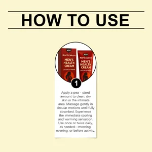 Instructions d'utilisation détaillées pour la crème de soin North Moon pour hommes.