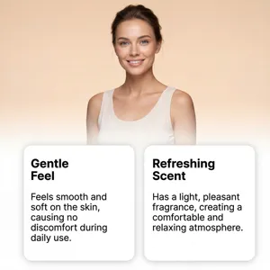 Refreshing deodorant stick detail showing gentle feel and pleasant scent for daily care.