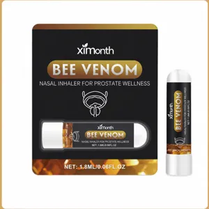 Herbal Bee Venom Nasal Inhaler Portable Personal Care Body Soothing Stick Daily Wellness Care Inhaler Tube