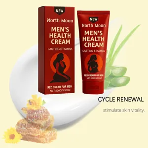 Détail de la crème de massage North Moon pour hommes aux extraits naturels de miel et d'aloès