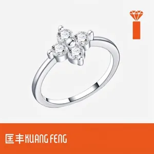 S925 Sterling Zilver Moissaniet Klaver Ring Voor Vrouwen Elegante Klavertje Vier Bloem Ingelegde Vingerring Sieraden Cadeau Met GRA Certificaat