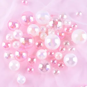 Iridescent cake decoration balls pastel bubble balls party decor birthday cake toppers