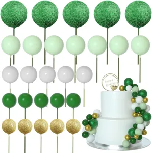50 pcs cake balls set multi color DIY wedding birthday cake topper dessert party decoration