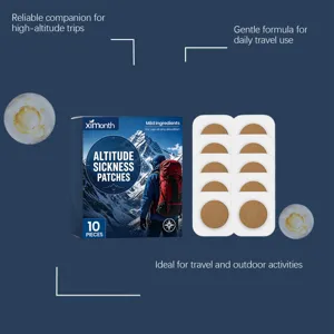 XIMONTH portable travel comfort patches for outdoor hiking and daily use, pack of 10.