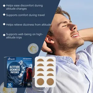 XIMONTH altitude sickness patches 10pcs, mild travel comfort and outdoor wellness care.