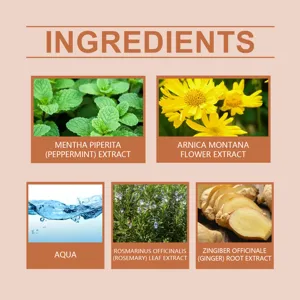 Infographie détaillée d'extraits de plantes pour le soin nourrissant du visage et corps.