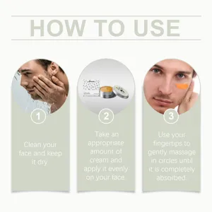 XIMONTH Baume visage multi-effet pour hommes soin quotidien hydratant lisse guide détail
