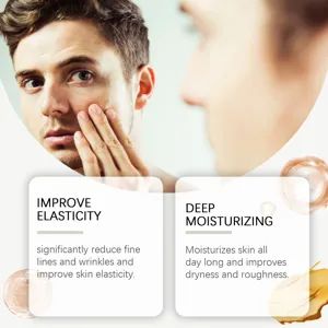 Crème visage homme hydratante anti âge élasticité de la peau soin cosmétique