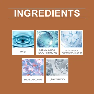 Detailed list of ingredients for Brunizo cleaning wipes including water and surfactants.
