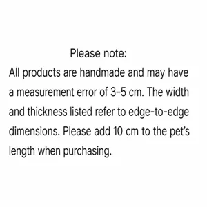 Instrucciones de tamaño y guía de medición para camas cómodas de perros y gatos.