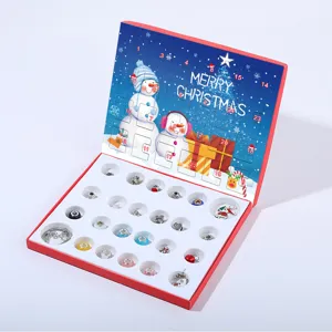 Squisita scatola regalo calendario dell'Avvento fai-da-te con bracciale e ciondoli gioiello