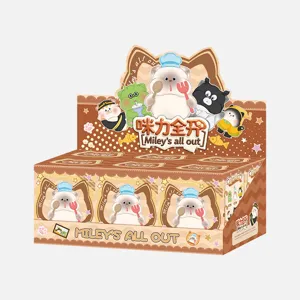 Miley's All Out cartoon cat blind box collectibles display case for home decoration