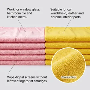 Microfiber cleaning cloth for car windshield, glass and screen wipe with super absorption.