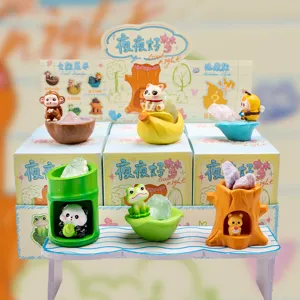 Figurines de boîte aveugle Sweet Dreams en résine avec pierres de cristal naturelles