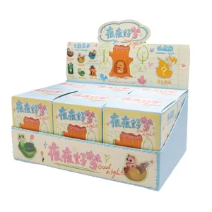 Série de boîtes aveugles Good Night Dream avec mignonnes figurines d'animaux en résine