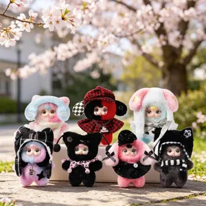 Youmi Beastie EDM Festival Series Plush Blind Box Keychain Pendant Cute Cartoon Stuffed Animal Doll Bag Hanging Ornament