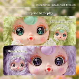 Schattige Yumi Spring Overture pluche pop met draaibare ogen en zachte vacht hanger