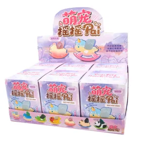 Ensemble de boîtes aveugles Cute Pets Happy Rocking Pai avec animaux en résine et cristaux