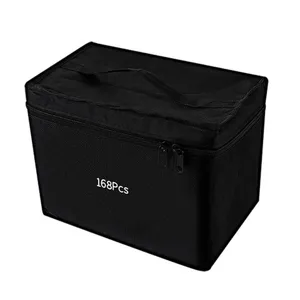Sac de rangement noir pour 168 marqueurs mallette de transport grande capacite