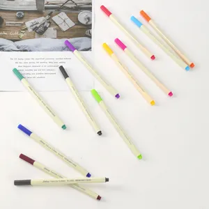 12-color water-based fine line drawing pens for sketching with 0.38mm needle tips