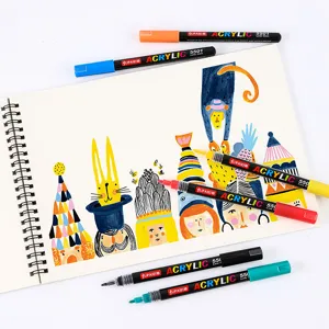 Acrylverf stiften set 1mm fijne punt kleurrijke graffiti tekening kunst markers DIY.