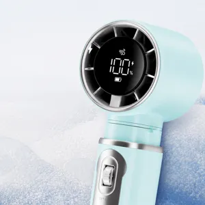 Mini ventilateur portable avec affichage numerique 100 vitesses USB pour usage exterieur