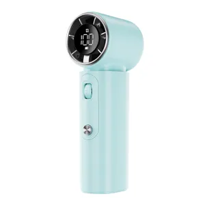 Mini ventilateur portatif rechargeable USB affichage numerique 100 vitesses de bureau