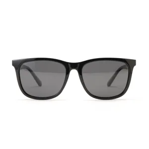 Occhiali da sole polarizzati nero opaco TR90 premium per uomo e donna vista front