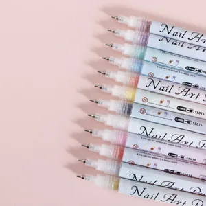 0.5mm στυλό nail art ακρυλικό χρωστικό μαρκαδόρος νυχιών για diy σχέδιο μανικιούρ